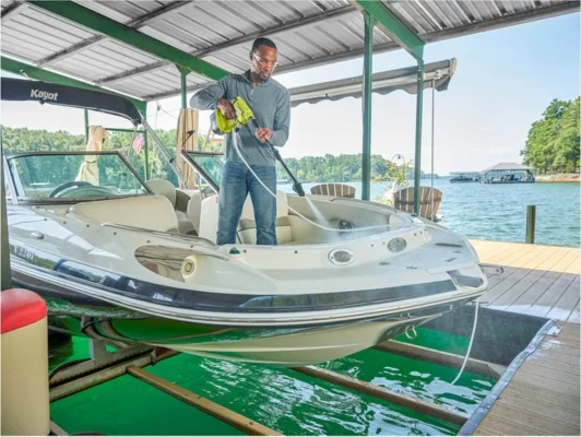 Exemple d'utilisation 2 nettoyeur haute pression Ryobi RY18PW22A-0