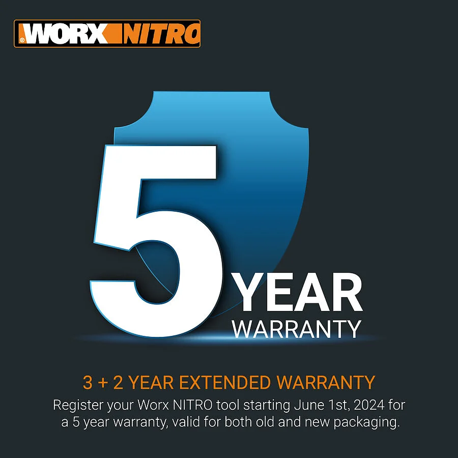 Garantie 5 ans nettoyeur haute pression sans fil Worx Hydroshot WG633E