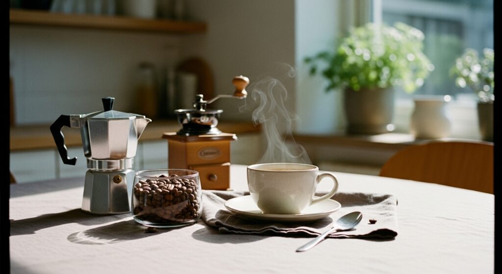 Tasse de café sur une table